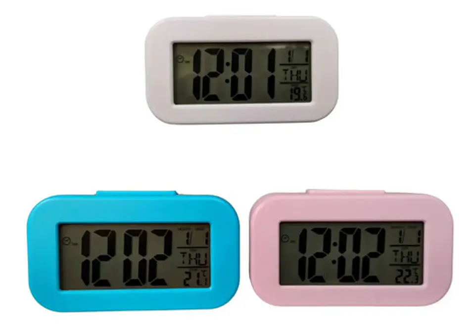 Reloj Despertador Digital Pequeño Para Mesa Nocturna 9