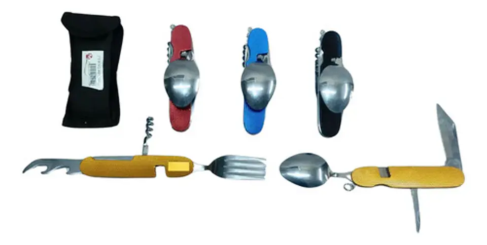 Set Cuchara Tenedor Para Camping Herramientas Manuales 2