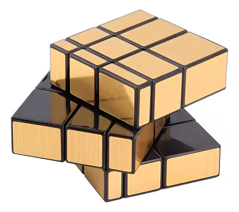 Rubik 3 X 3  Dorado Cubo Mágico  Juguete Juego Didáctico 
