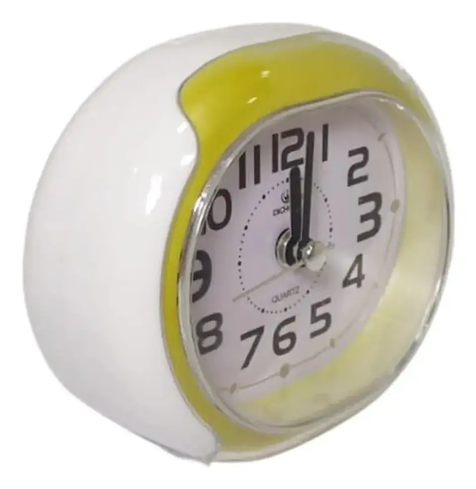 Reloj Despertador Analógico De Mesa Nocturna Ovalado 8
