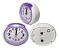 Reloj Despertador Analógico De Mesa Nocturna Ovalado - Miniatura 11
