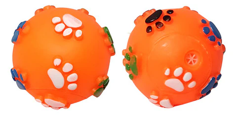 Juguete Para Mascotas Pelota Chillona Pequeña Huellas