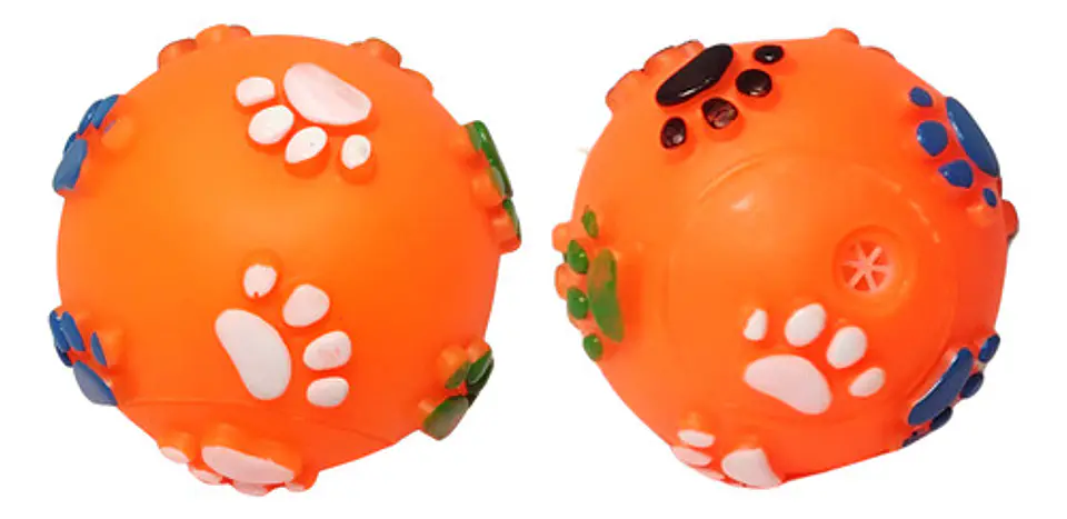 Juguete Para Mascotas Pelota Chillona Pequeña Huellas 1