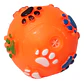 Juguete Para Mascotas Pelota Chillona Pequeña Huellas - Miniatura 3