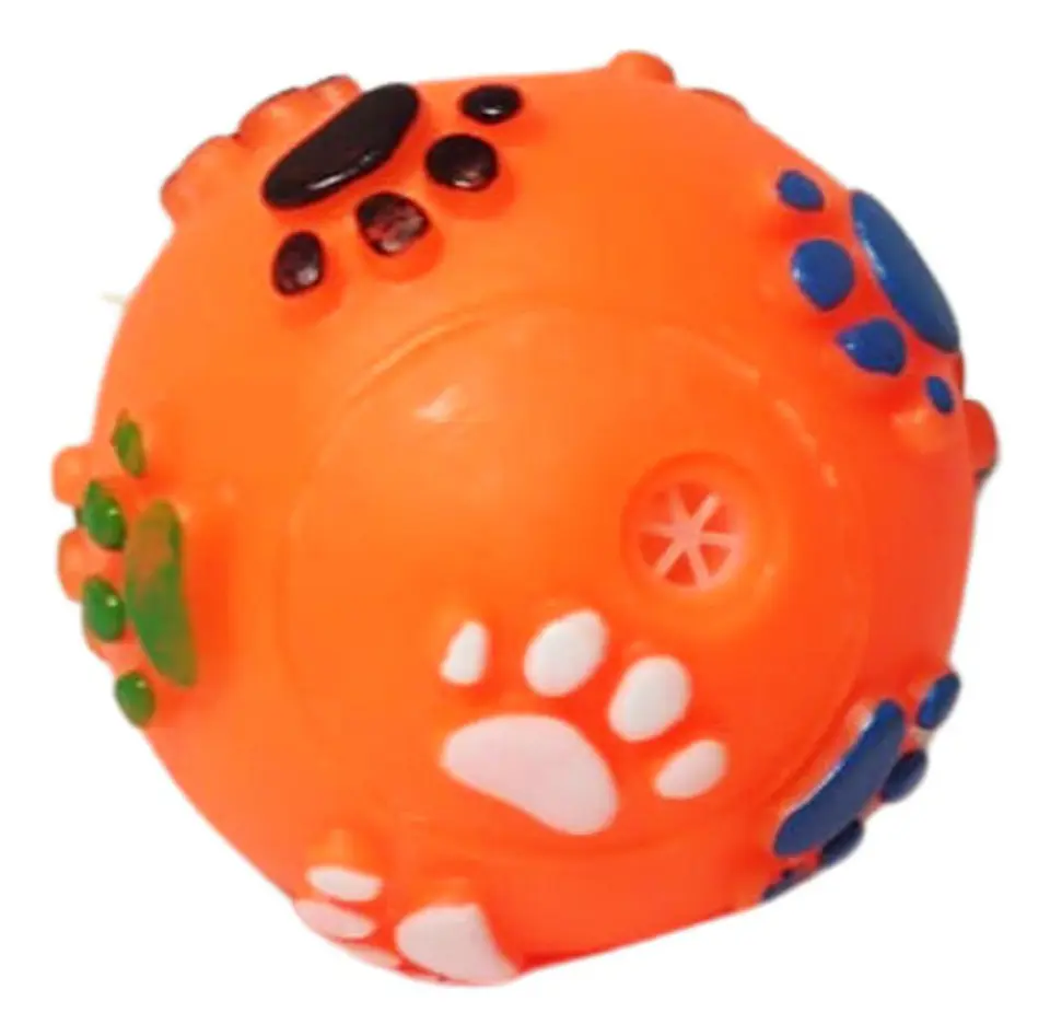 Juguete Para Mascotas Pelota Chillona Pequeña Huellas 3