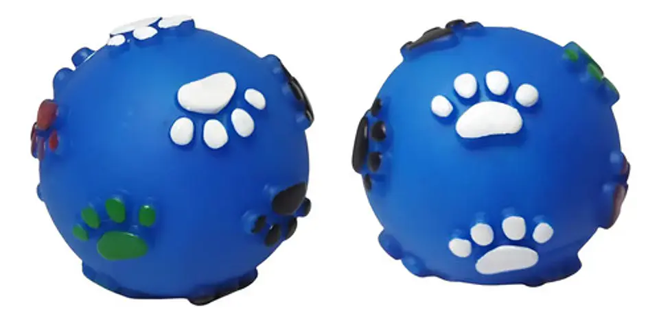 Juguete Para Mascotas Pelota Chillona Pequeña Huellas 5