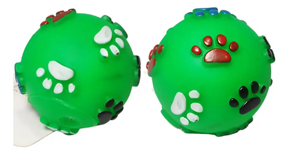 Juguete Para Mascotas Pelota Chillona Pequeña Huellas 9