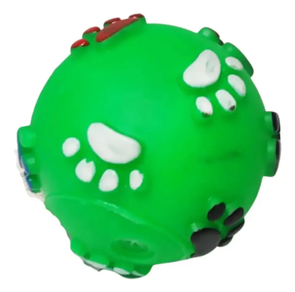 Juguete Para Mascotas Pelota Chillona Pequeña Huellas 10