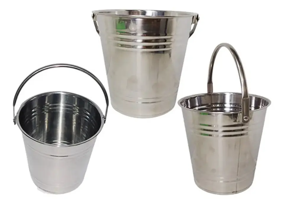 Hielera Recipiente Cubo Pequeño Acero Transporte Bebidas 1
