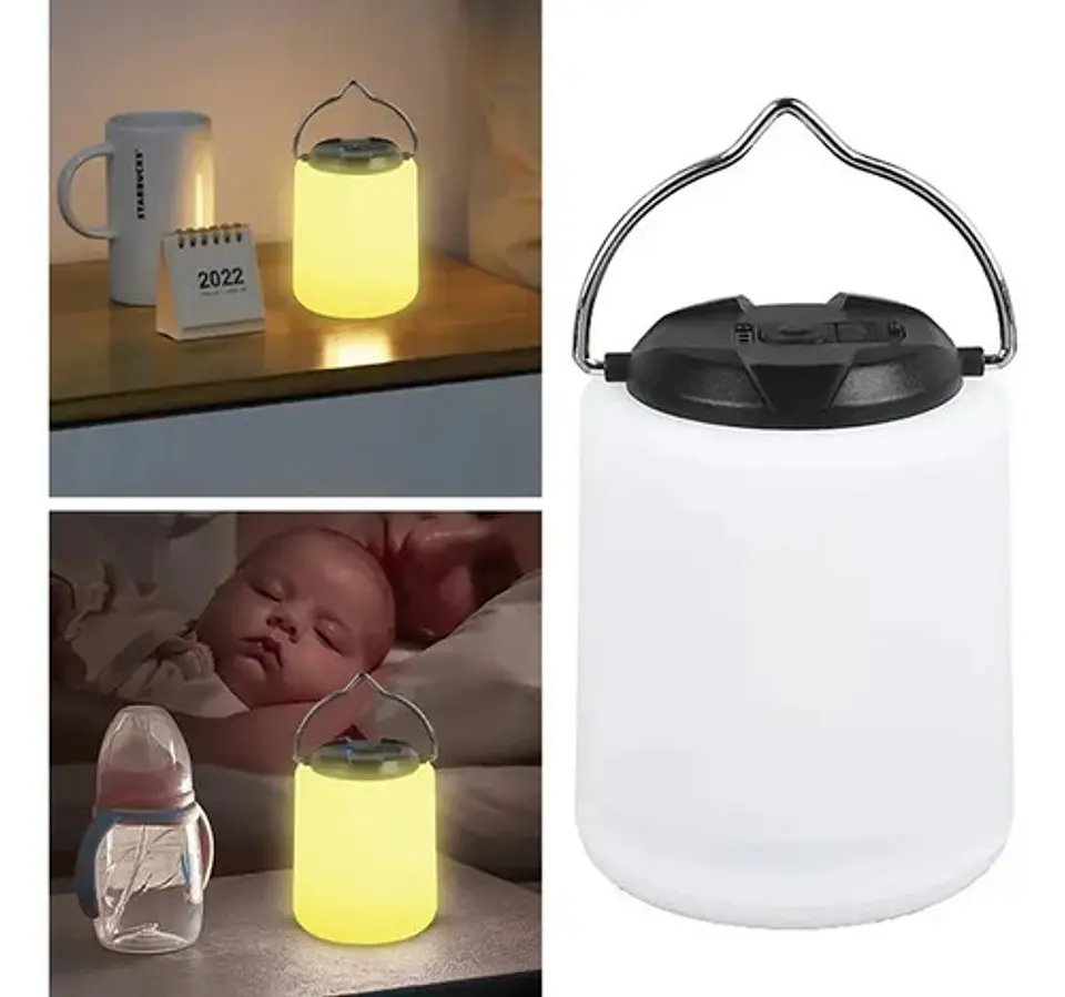 Linterna Portátil Acampar Ambiente 3 Luces  Iluminación Usb 2