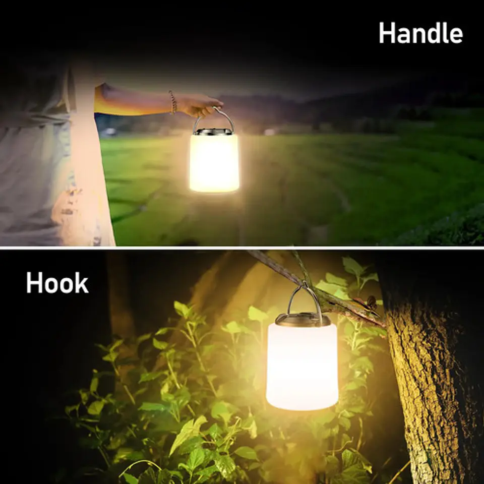 Linterna Portátil Acampar Ambiente 3 Luces  Iluminación Usb 6