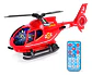 Avion Juguete Helicóptero Luz Sonido Movimiento Control Remo - Miniatura 1