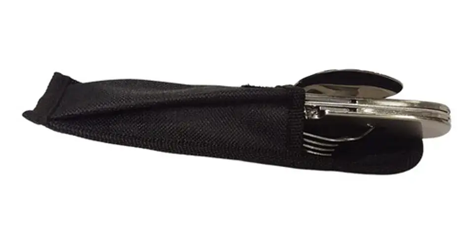 Navaja Suiza Cuchara Tenedor Cuchillo Saca Corcho Destapador 4