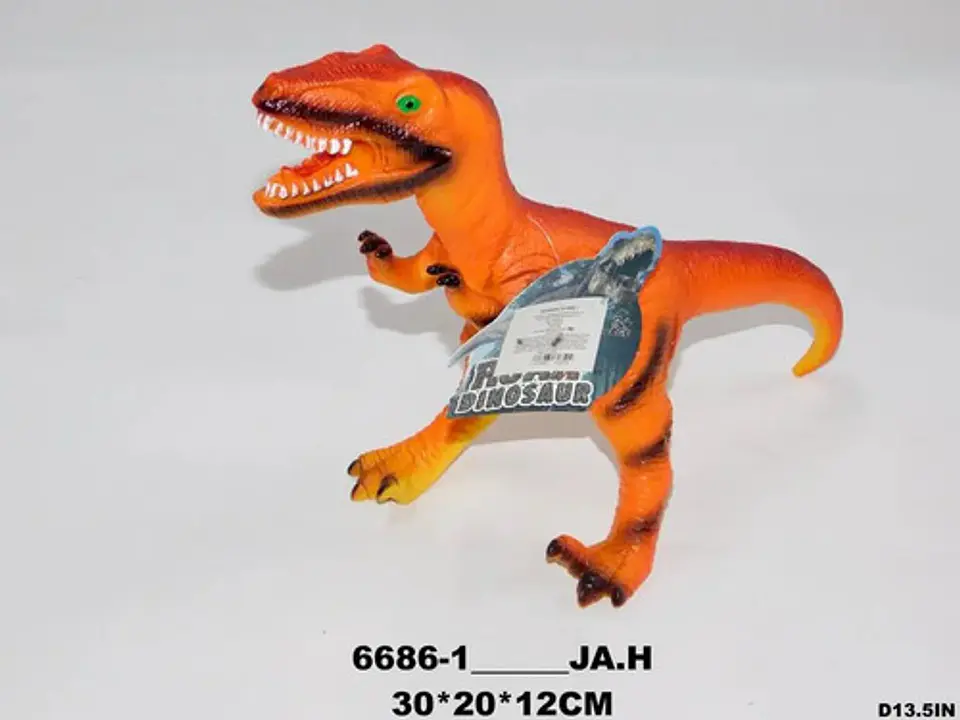 Dinosaurio Juguete Chillon  Rex  En Caucho Con Sonido 2
