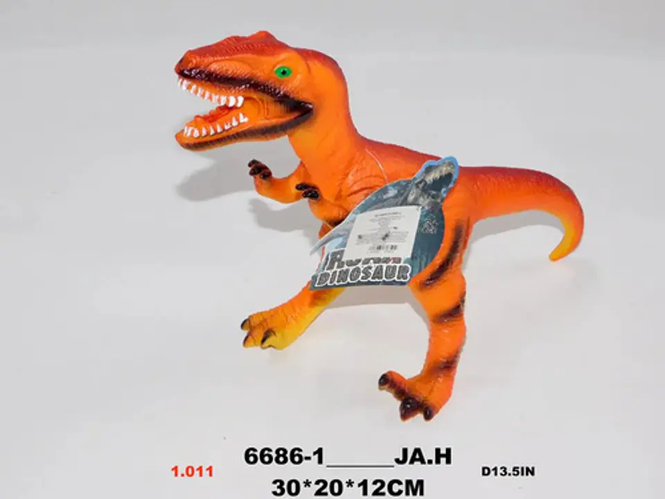 Dinosaurio Juguete Chillon  Rex  En Caucho Con Sonido 4