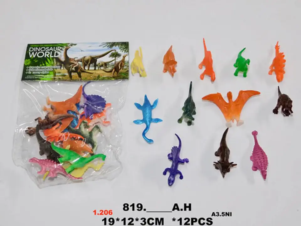 Juguetes Dinosaurios Pequeños Por 10und Goma  3