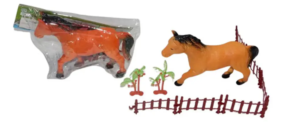 Caballo Corcel Juguete Pesebre Decoración Animalitos  2