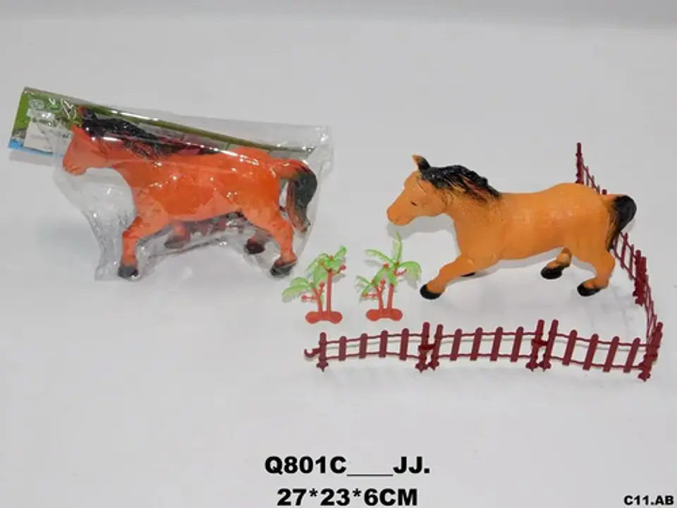 Caballo Corcel Juguete Pesebre Decoración Animalitos  3