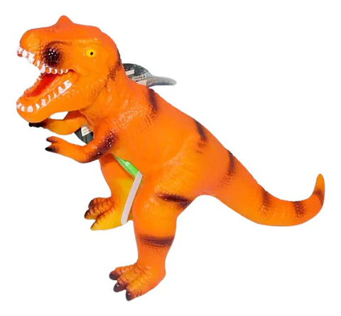 Juguete Tiranosaurio  Rex Dinosaurio En Caucho Con Sonido 