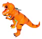 Juguete Tiranosaurio  Rex Dinosaurio En Caucho Con Sonido  - Miniatura 1