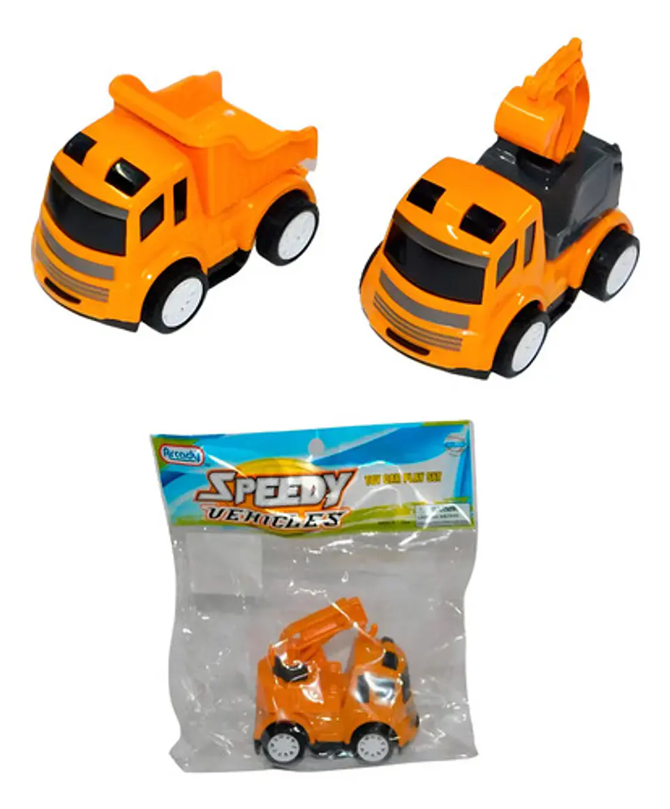 Carros De Construcción Pequeños De Impulso Juguetes  1