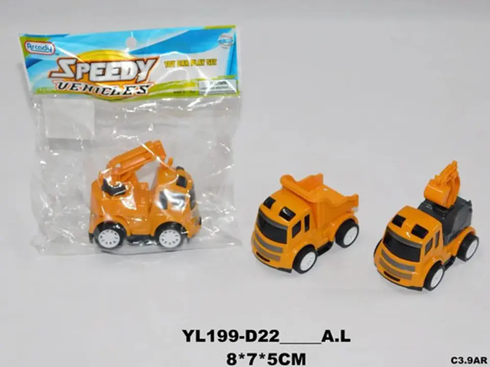 Carros De Construcción Pequeños De Impulso Juguetes  2