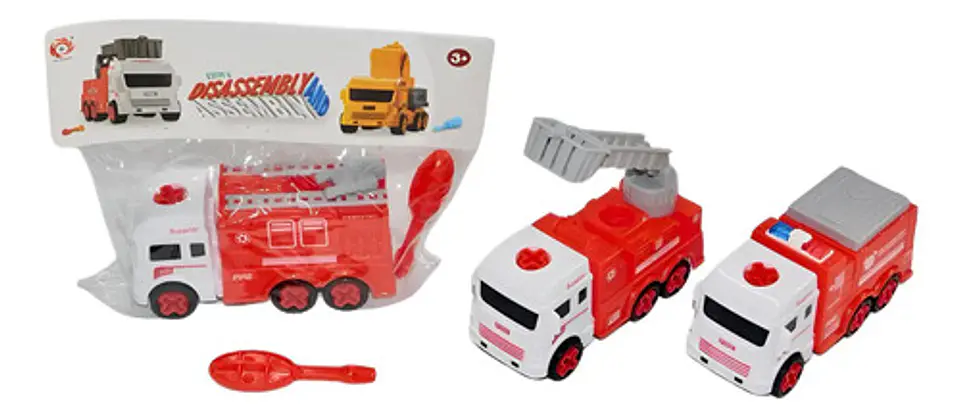 Camión Rescate Bomberos Carro Juguetes  Niños X1 Und  19cm 1