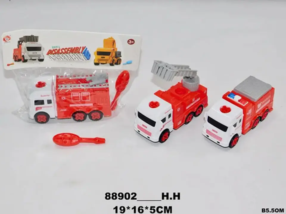 Camión Rescate Bomberos Carro Juguetes  Niños X1 Und  19cm 2