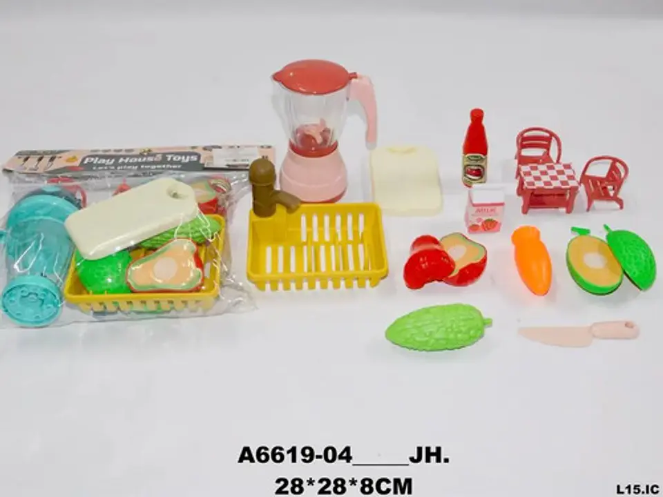 Kit Juguete Niños Licuadora Frutas Lava Platos Losa   2