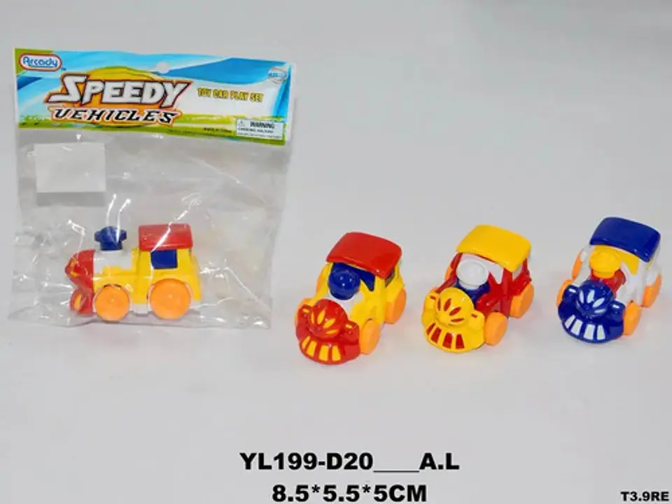 Tren De Impulso Pequeño Juguetes Carros  3