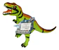 Juguete Tiranosaurio Rex Dinosaurio Depredado Caucho Sonido  - Miniatura 1