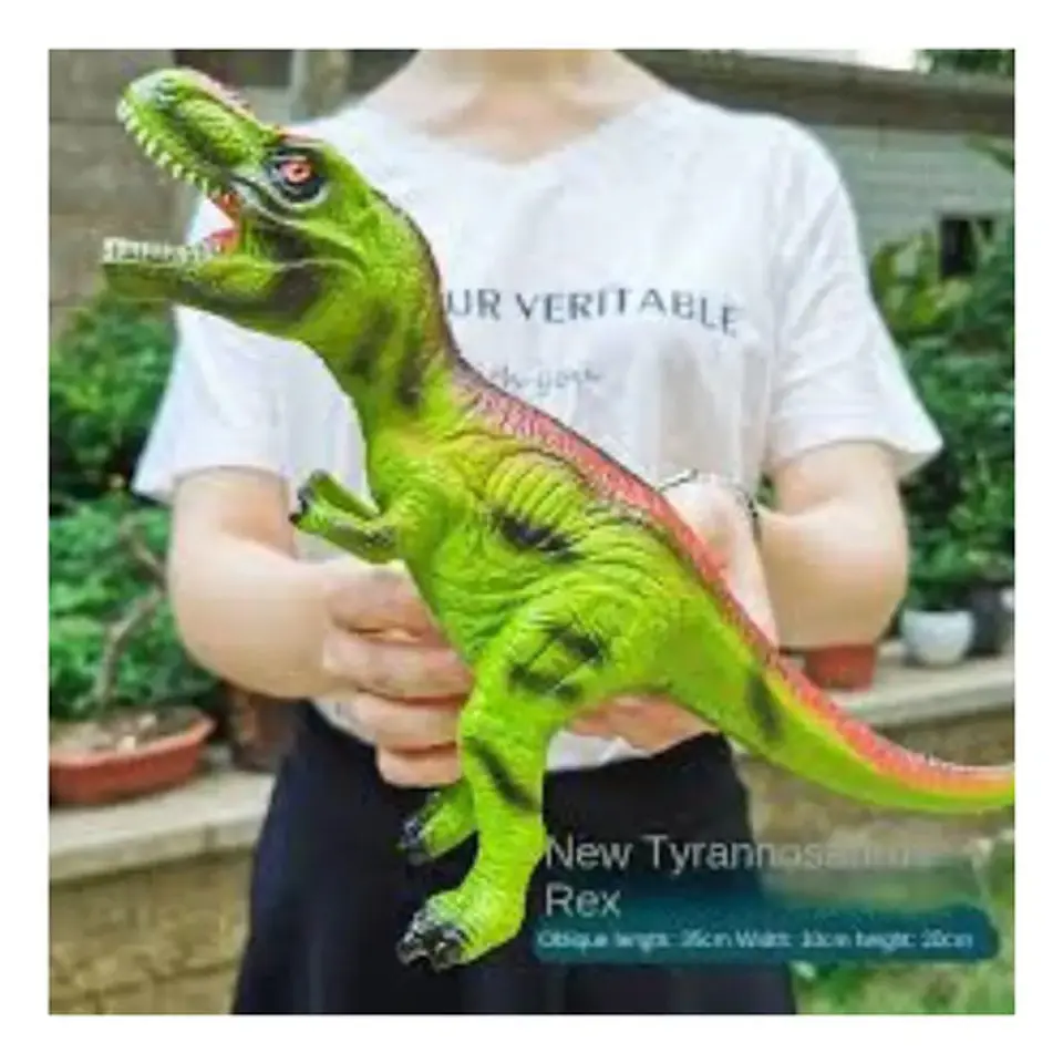 Juguete Tiranosaurio Rex Dinosaurio Depredado Caucho Sonido  2