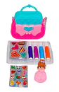 Kit Juguete Bolso Marcadores Estikers Muñeca Princesa - Miniatura 1