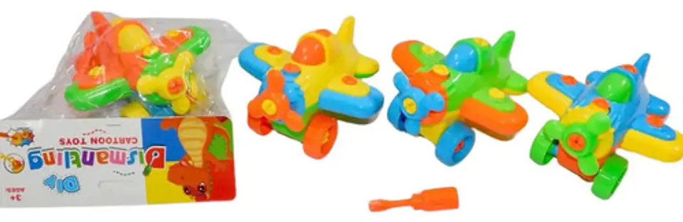 Avión Juguete Ensamblar Desensamblar Juego Construcción 3
