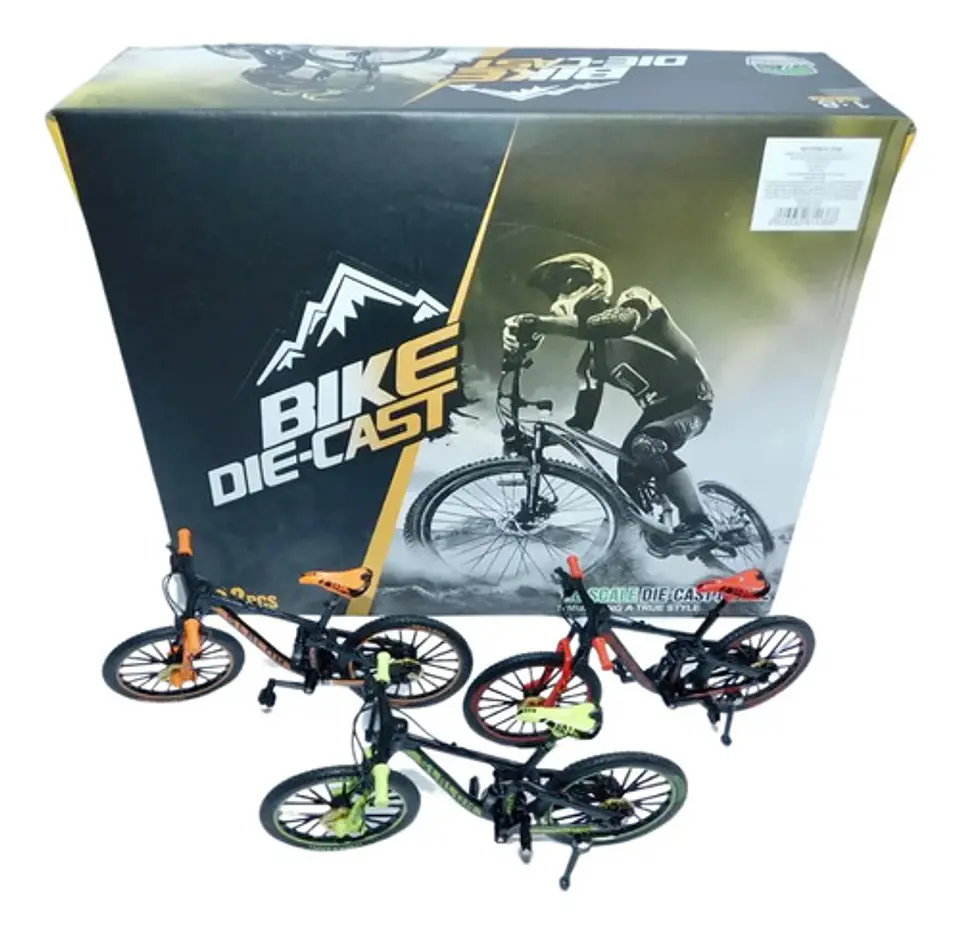 Bicicleta Todo Terreno Bmx Juguete Colección Escala 1:18 4