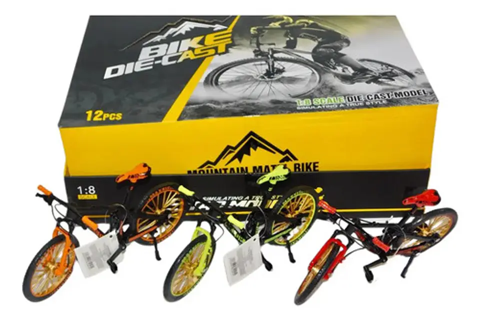 Bicicleta Todo Terreno Bmx Juguete Colección Escala 1:18 6