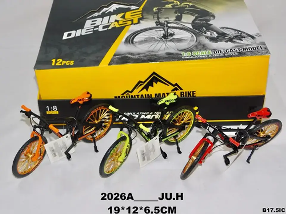 Bicicleta Todo Terreno Bmx Juguete Colección Escala 1:18 7