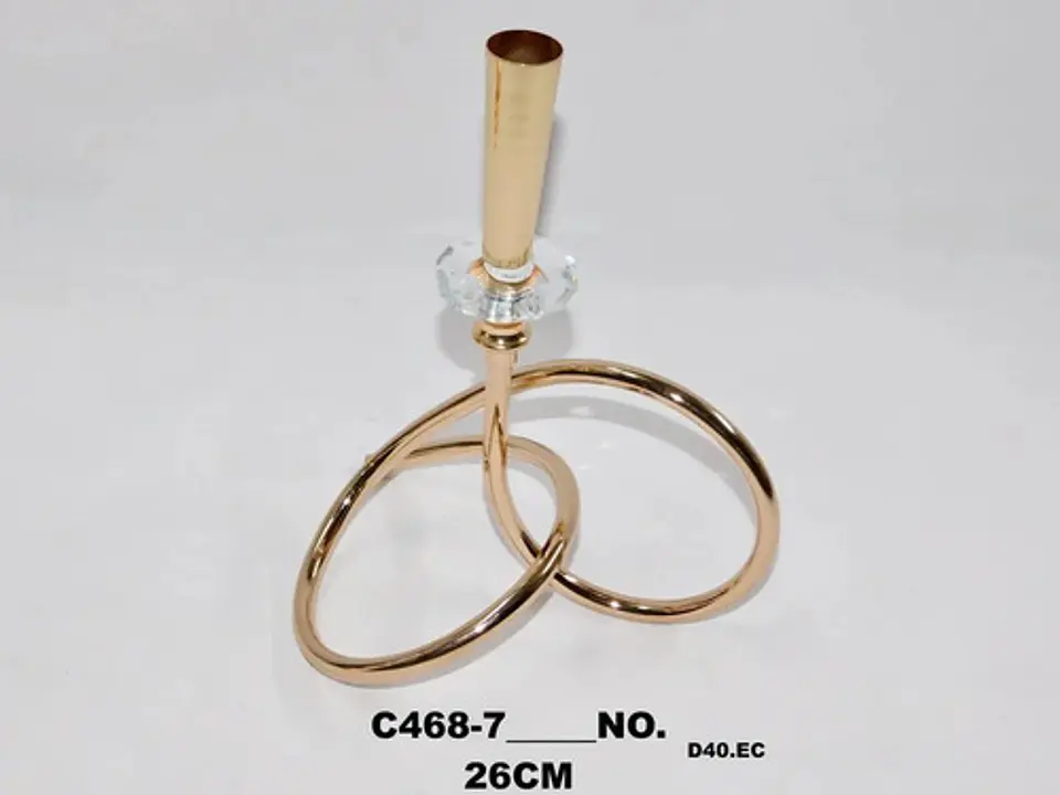 Candelabro Estilo Porta Velas Veladora Cirio Vela 26cm Luz  2