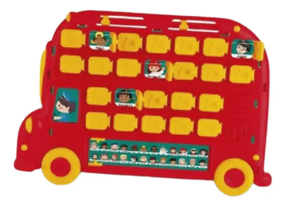 Bus Juguete Para Niños Adivinar Quien Soy Juego De Mesa  4