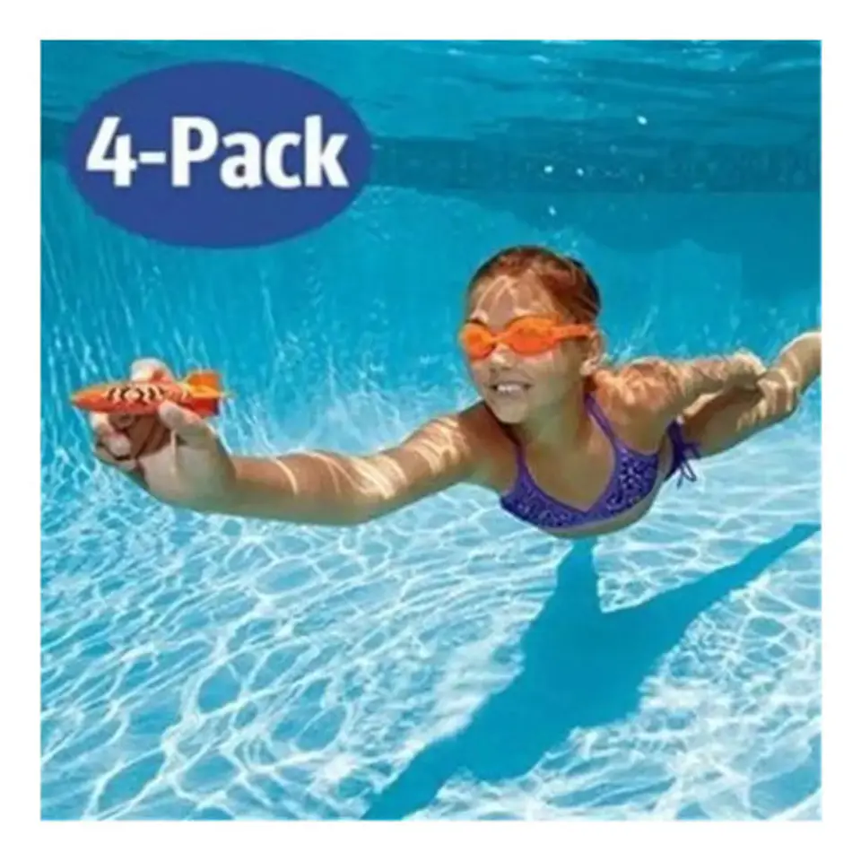 Juguete Buceo Piscina Glide Shark Throw Tiburón Bajo El Agua 3