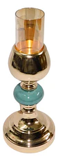 Candelabro Veladora Cirio Velones 28cm Luz Led Porta Velas  - Miniatura 2