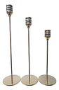 Candelabros Por 3 Und 37 Cm Veladora Cirio Velones Vela  - Miniatura 1