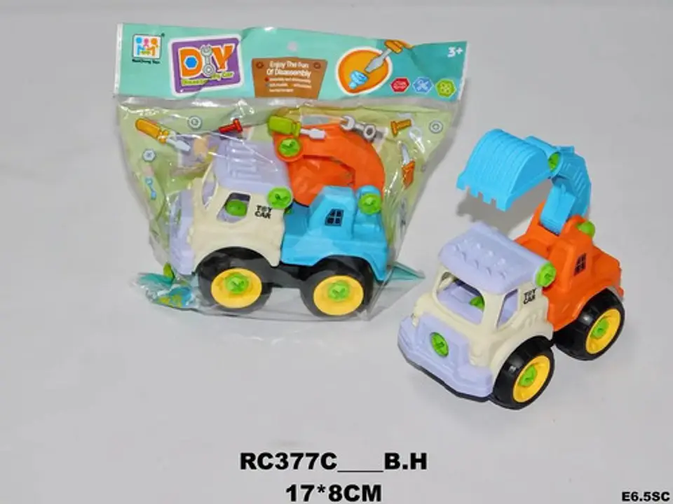 Retroexcavadora Camión Juguete Didáctico Desarmable  3