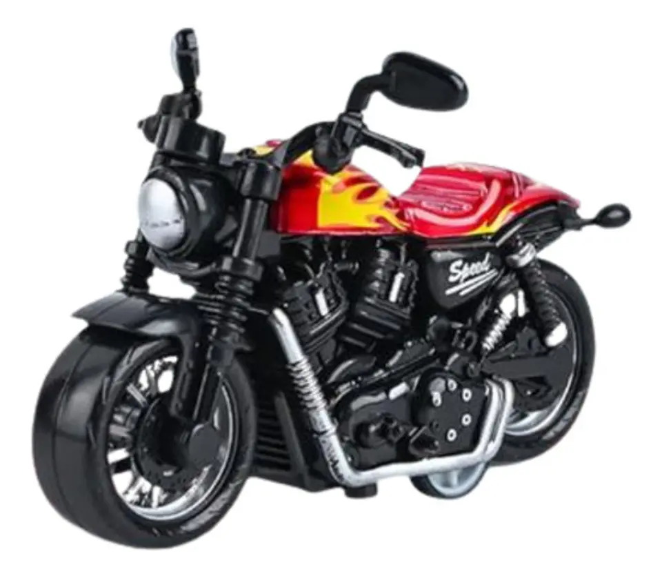 Motocicleta Moto De Juguete Con Luces Y Sonido Alloy  2