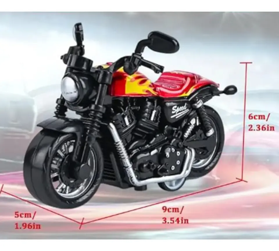 Motocicleta Moto De Juguete Con Luces Y Sonido Alloy  4