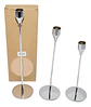 Candelabros  X3 Und 32-27- 22cm Veladora Cirio Velones Vela  - Miniatura 1