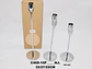 Candelabros  X3 Und 32-27- 22cm Veladora Cirio Velones Vela  - Miniatura 2