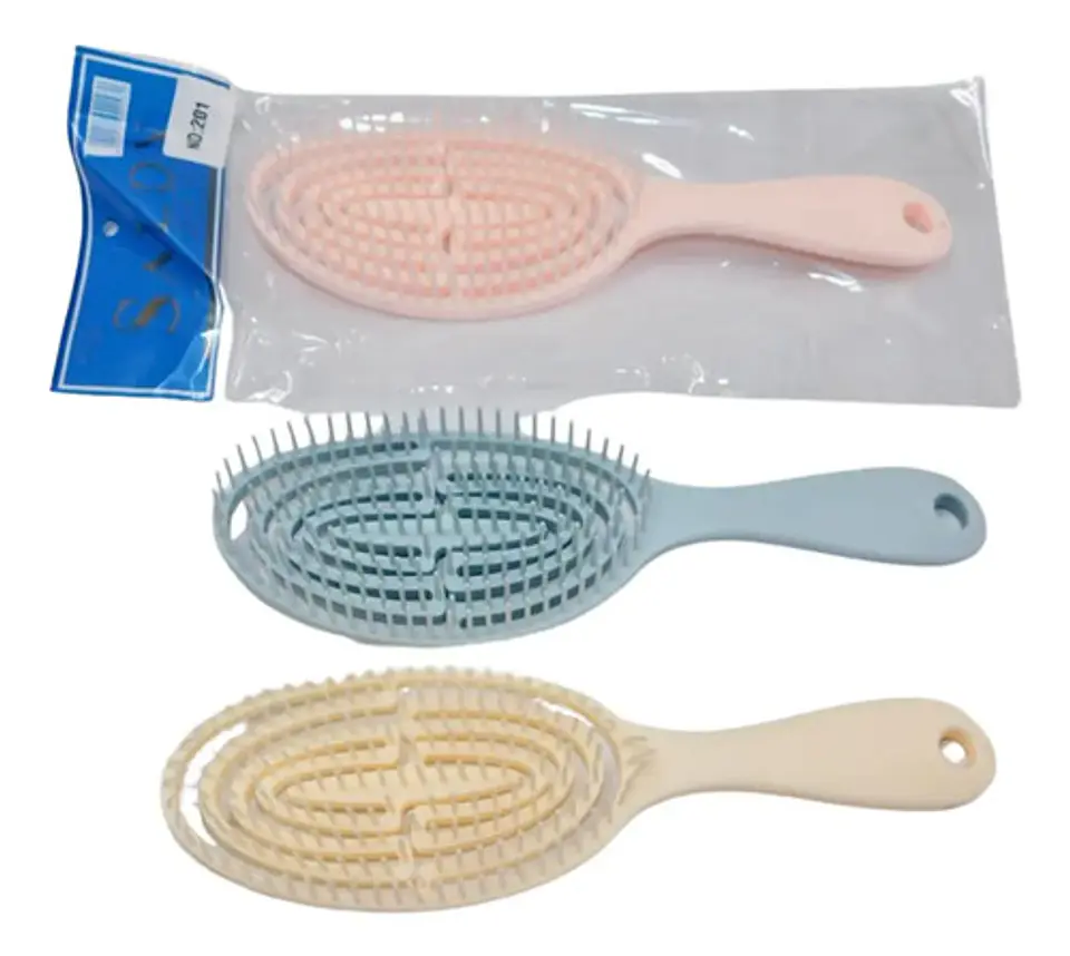 Cepillo En Goma Cabello Delgado Desenreda Suave Viajero 4