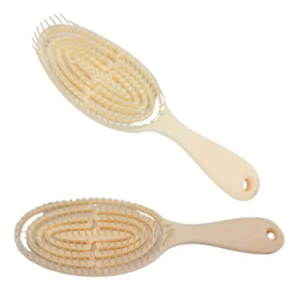 Cepillo En Goma Cabello Delgado Desenreda Suave Viajero 6