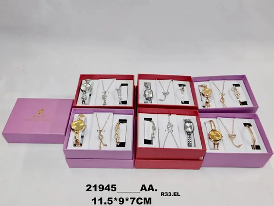 Juego De Pulsera Y Reloj De Cadena Para Mujer Dama Regalo  6